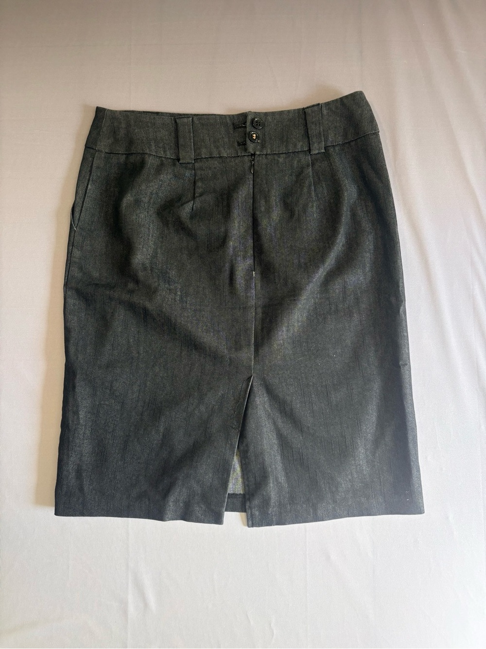 New York & Company Charcoal Gray Pencil Skirt